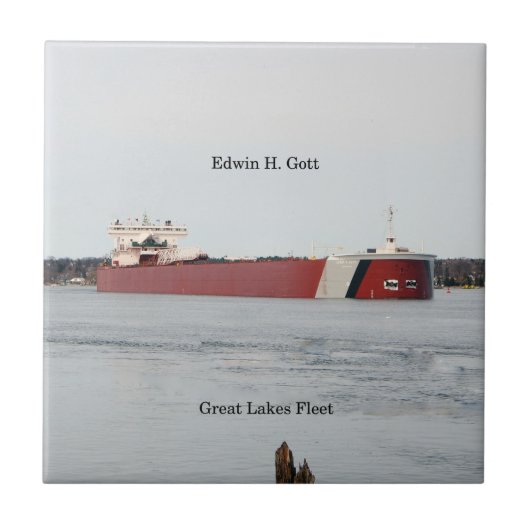 Edwin H. Gott tile Fliese (Vorderseite)