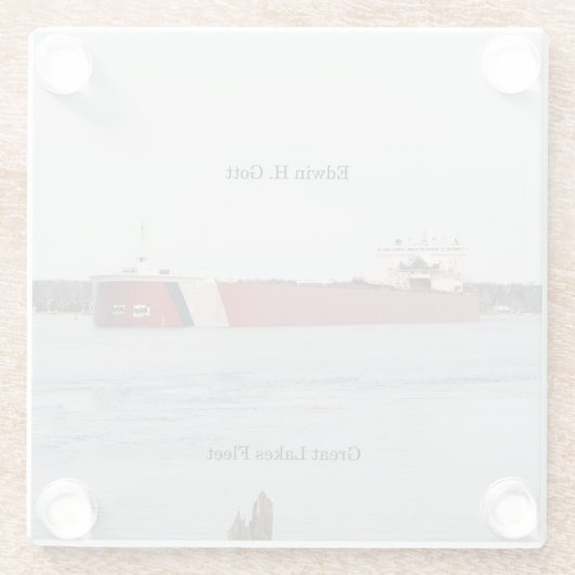 Edwin H. Gott Untersetzer (Rückseite)