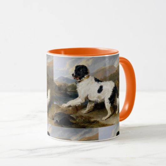 Edwin Henry Landseer Lion A Newfundland Dog Tasse (VorderseiteRechts)