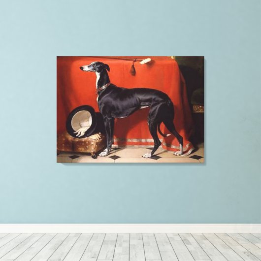 Edwin Landseer A Favorite Greyhound of Prince Albe Leinwanddruck (Insitu (Holzboden))
