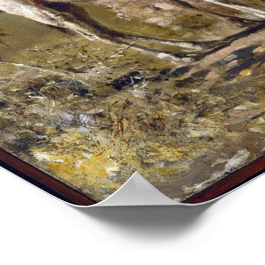 Edwin Lord Weeks The Old Blue Tile Moschee Poster (Ecke)