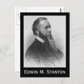 Edwin M. Stanton Postkarte (Vorne/Hinten)