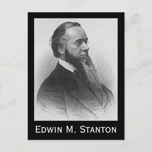 Edwin M. Stanton Postkarte (Vorderseite)