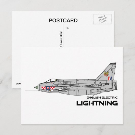 EE-Blitz - 56 Squadron RAF Postkarte (Vorne/Hinten)