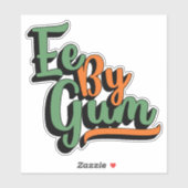 Ee By Gum, Yorkshire Dialect, Slang, Englisch Aufkleber (Blatt)