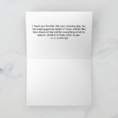 ee cummings Gebet - Ferns und Stones Dankeskarte (Innenseite)