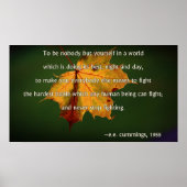 EE Cummings Poster (Vorne)