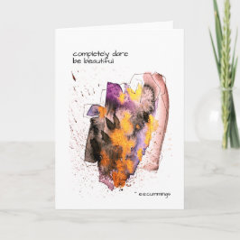 ee cummings völlig wagen Quote Blank Card Karte
