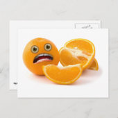 EEEK! Stresstöner Orange Postkarte (Vorne/Hinten)