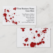 Eeew, ist das Blut auf Ihrem Visitenkarte (Vorne/Hinten)