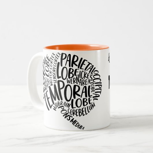 EEG-Tasse Zweifarbige Tasse (Vorderseite Links)