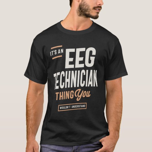 EEG-Techniker - Achtsames Fachwissen T-Shirt (Vorderseite)
