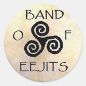 Eejit Runder Aufkleber (Vorderseite)