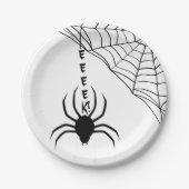 Eek a Spider Halloween-Party Pappteller (Vorderseite)