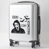EEK & Echoes – Halloween Masked Ghost with Bats Aufkleber (Koffer)