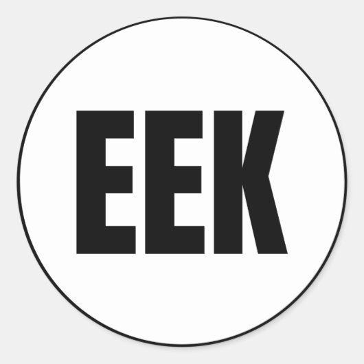 EEK - Eek Classic Round Aufkleber (Vorderseite)