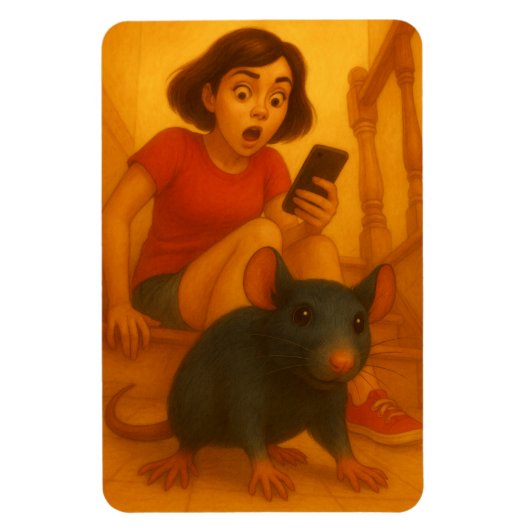 Eek eine Maus Magnet (Vertikal)