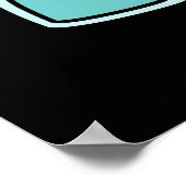 Eek-gloo Funny Iglu Pun Dark BG Poster (Ecke)