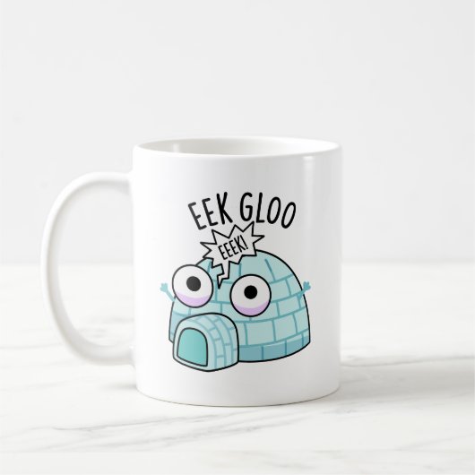 Eek-gloo Funny Iglu Pun Kaffeetasse (Links)