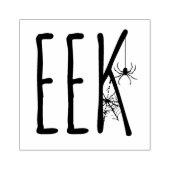 Eek Gruseliger Spider & Spinnennetz Halloween Gummistempel (Prägung)