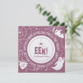 Eek Halloween Einladungen (Stehend Vorderseite)