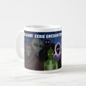 EEK senden, alien, Geist, Bigfoot, dogman, Kaffeetasse (Vorderseite Links)