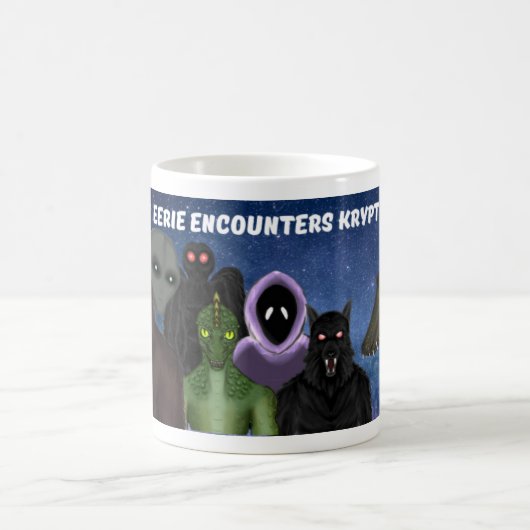 EEK senden, alien, Geist, Bigfoot, dogman, Kaffeetasse (Mittel)