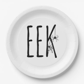 EEK! Spinne & Netz Halloween-Papierteller Pappteller