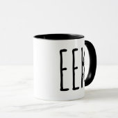 Eek Spinne & Spinnennetz Gruselig Unheimlich Hallo Tasse (VorderseiteRechts)