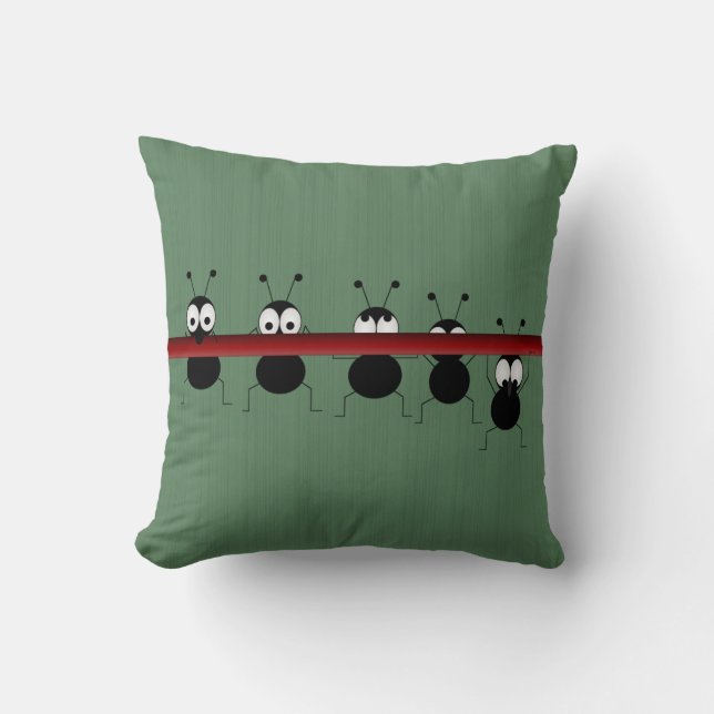 Eeks Throw Pillow Kissen (Vorderseite)