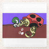 Eel art glasuntersetzer (Vorderseite)