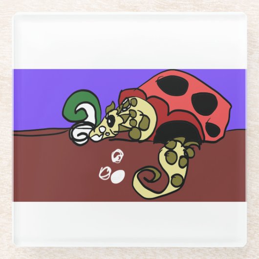 Eel art glasuntersetzer (Vorderseite)