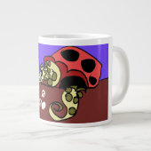 Eel art Jumbo-Tasse (Vorderseite Rechts)