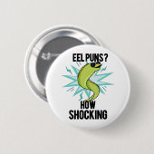 Eel Puns wie schockierend lustige Tierpuppe Button (Vorne & Hinten)