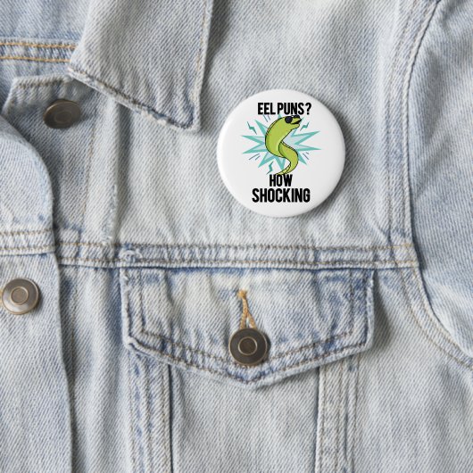 Eel Puns wie schockierend lustige Tierpuppe Button (Beispiel)