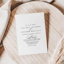 Eelegante Kalligrafie - Einladung zur Hochzeit