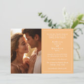 Eelegantes Foto Hochzeit Einladung (Stehend Vorderseite)