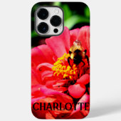 Eelgant Rote Blüte Foto Hummel Case-Mate iPhone Hülle (Rückseite)