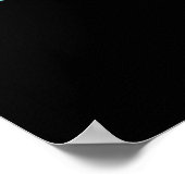 Eelin Great Funny Slippery Eel Pun Dark BG Poster (Ecke)