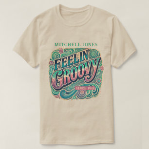eelin' Groovy Retro 70er Vintag kundenspezifisch T-Shirt