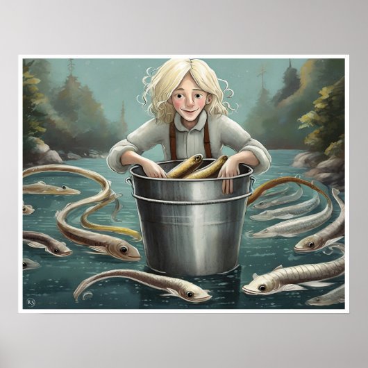 Eeling Art Print Poster (Vorne)