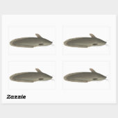 Eeltail Catfish Rechteckiger Aufkleber (Blatt)