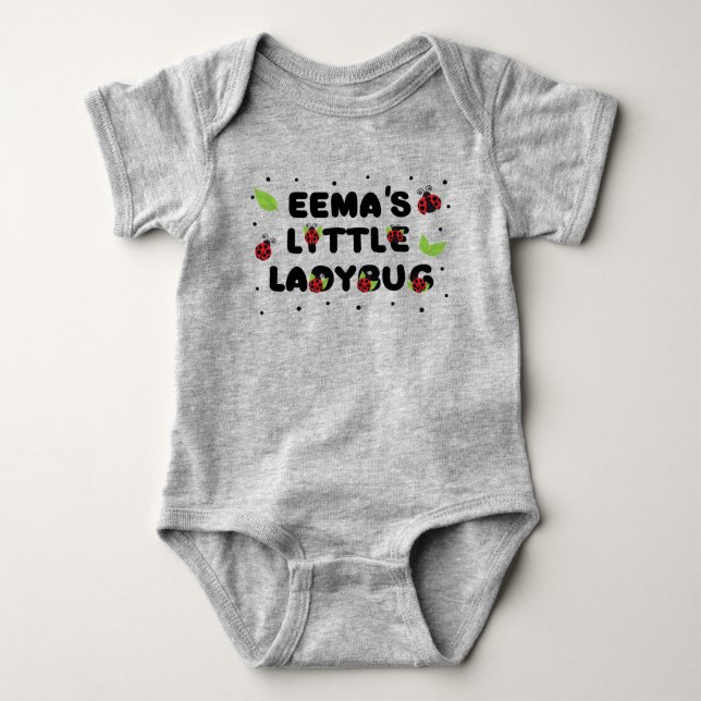 Eema's Little Ladybug - Cute  Baby Strampler (Vorderseite)
