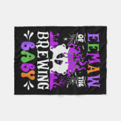 Eemaw der Braukindergroßmutter zu Halloween Fleecedecke (Vorderseite (Horizontal))