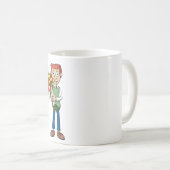 Een bloemetje voor een verjaardag, feestje, …. kaffeetasse (VorderseiteRechts)