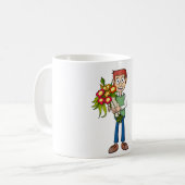 Een bloemetje voor een verjaardag, feestje, …. kaffeetasse (Vorderseite Links)