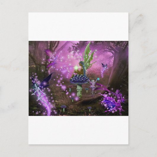 Een fonkelend bos postkarte (Vorderseite)