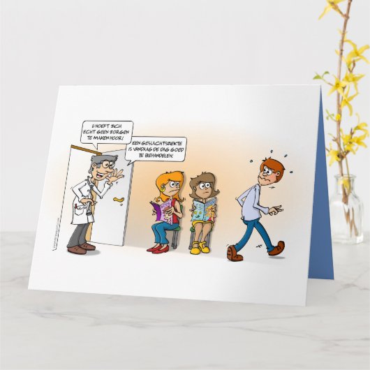 Een geslachtsziekte is goed te behandelen. karte (Gelbe Blume)