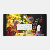 Een humoristisch blik van de Fubby's op Kersdeco. Schreibtischunterlage (Tastatur & Maus)