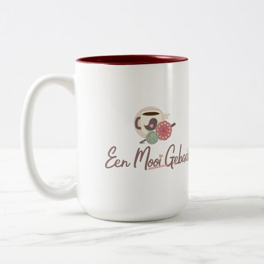 Een Mooi Gebaar Grote Mok Zweifarbige Tasse (Links)